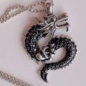 Thomas Sabo pavé Dragon Necklace 925 sterling silver